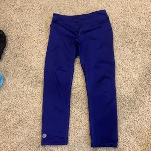 Athleta royal blue cropped leggings